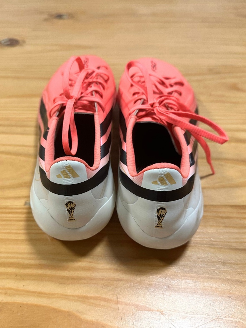 Adidas F50 Hyperfast Soccer Cleats Shoes FIFA 2026 Hot Pink Black & White Size 9 - Picture 4 of 6